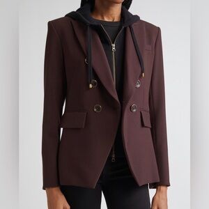 NEW w/ Tags - Veronica Beard Miller Dickey Jacket - Dark Currant - Size 8